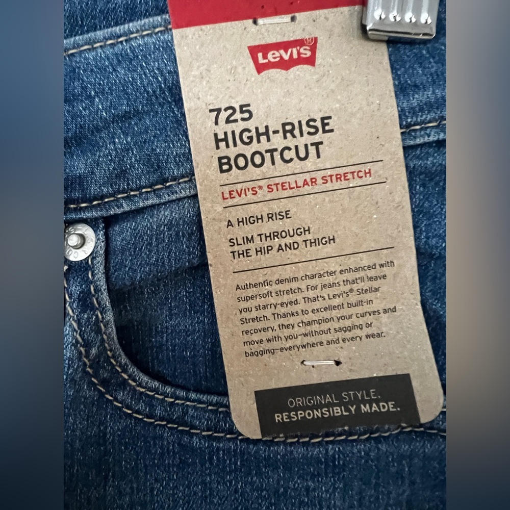 Levi’s - 725 High rise Bootcut - 25/34 - Picture 4 of 4
